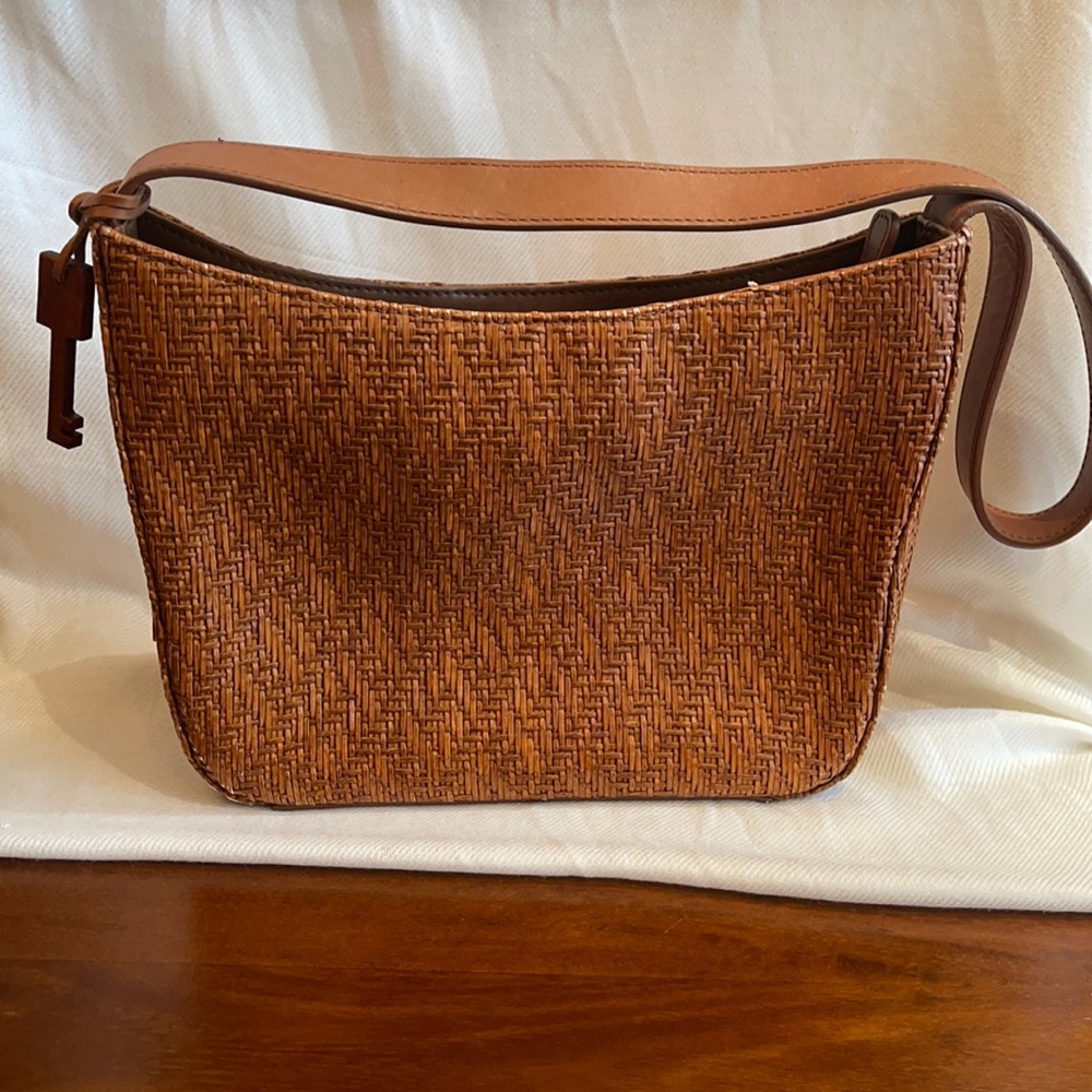 Fossil purse. Woven Hobo, tote, shoulder bag.